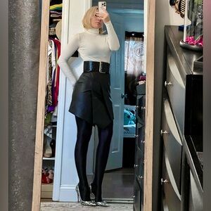 BCBGMaxAzria Black Asymmetrical Skirt